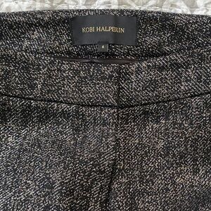 Kobi Halperin Black and White Textured Skirt